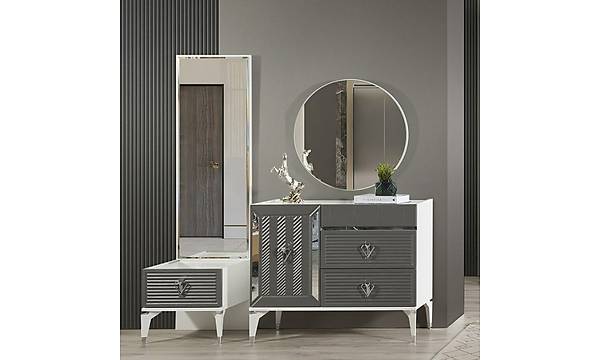 ebboy 6 Kapakl Komple MDF Yatak Odas Takm