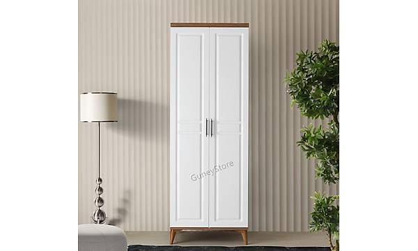 Sport 2 Kapakl Komple MDF Atlantik am-Beyaz Gardrop