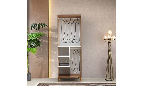 Paris 2 Kapakl Komple MDF Atlantik am-Beyaz Gardrop
