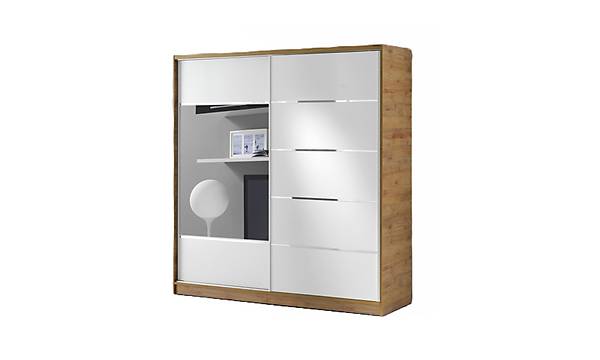 160 Cm Srgl Komple MDF Gardrop Ceviz+Beyaz Ray Dolap