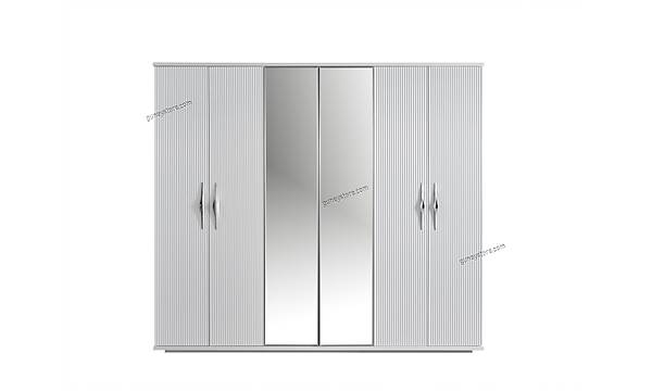 skdar 6 Kapakl Komple MDF Yatak Odas Takm