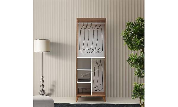 Sport 2 Kapakl Komple MDF Atlantik am-Beyaz Gardrop