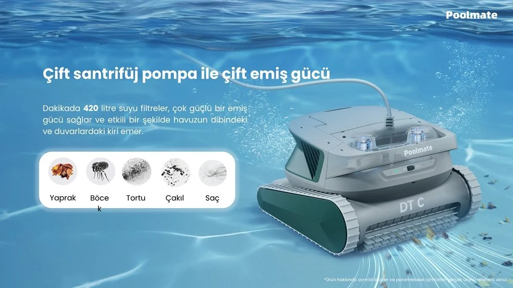 Chasing Poolmate �ift motorlu g��l� vakum sistemi