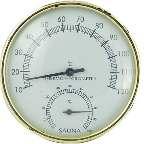 Sauna Plastik Termometre-Higrometre Tek Saat İçinde Fintech