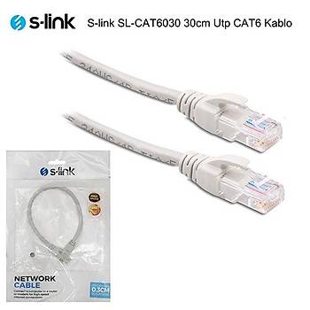 S-link SL-CAT6030 30cm Utp CAT6 Kablo