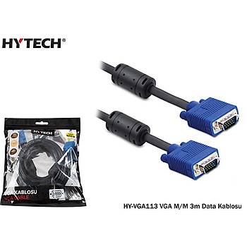 HYTECH HY-VGA113 VGA M/M 3 METRE DATA KABLOSU