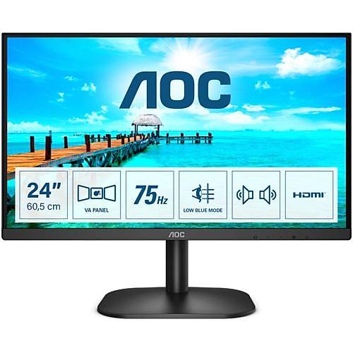 AOC 23.8 24B2XDAM LED Monitr 4ms Siyah