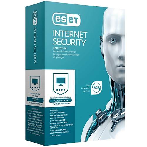 ESET Internet Security KUTU- 10 Kullanc 1 Yl