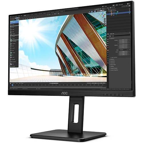 AOC 23.8 Q24P2Q IPS Pivot MM Monitr 4ms Siyah