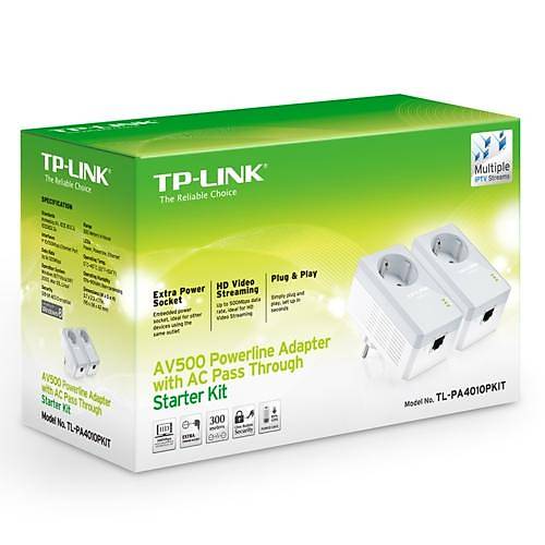 TP-Link TL-PA4010PKIT 600Mbps AV600 Powerline