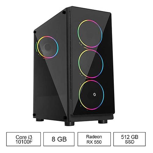 OXPC-3000 i3-10100F 8GB 512GB 8GB RX550 FDOS