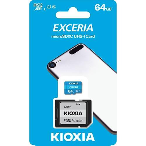Kioxia 64GB Micro SDXC UHS-1 C10 LMEX1L064GG2