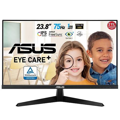 23.8 ASUS VY249HE FHD IPS 1MS 75HZ HDMI