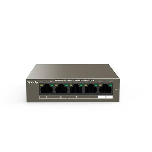 TENDA TEG1105P 5PORT 10/100/1000 Y�NET�LEMEZ POE SWITCH