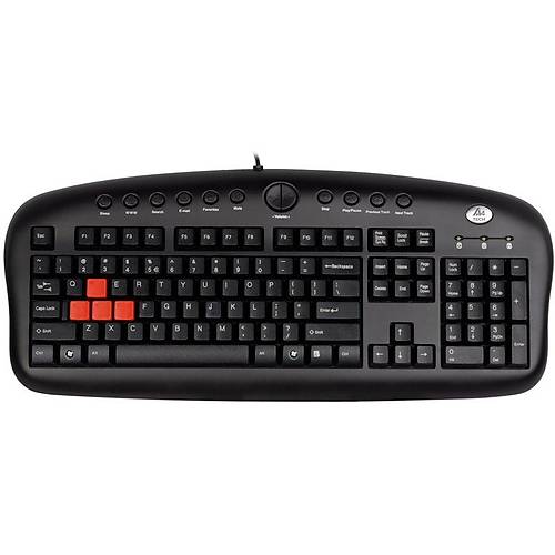 A4 TECH KB-28G MULTIMEDYA Q KLAVYE USB SYAH