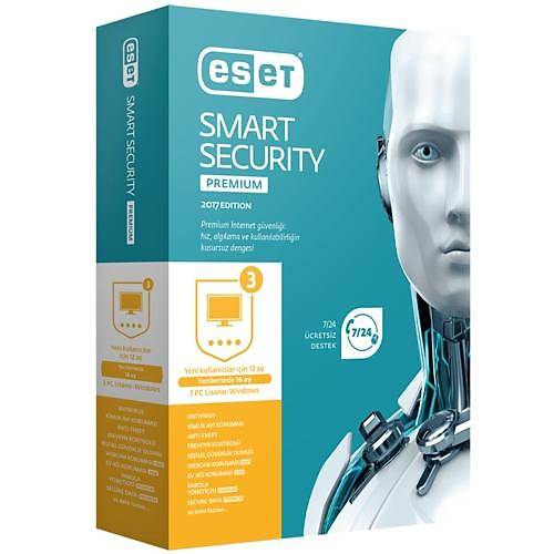 ESET Smart Security Premium KUTU-3 Kullanc 1 Yl
