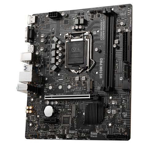MSI H510M PRO 3200MHz(OC) HDMI M.2 DP mATX 1200p