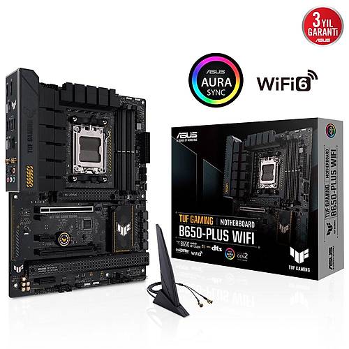 ASUS TUF GAMING B650-PLUS WIFI DDR5 6400MHz+(OC) DP HDMI M.2 WF ATX AM5