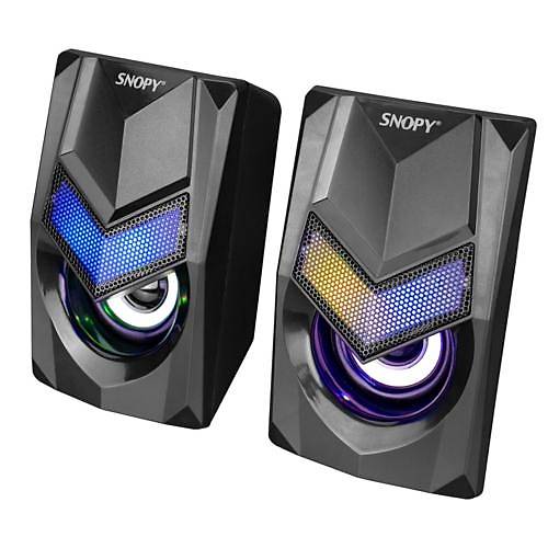 Snopy SN-X25 RGB Ikl 3W*2 Siyah USB Speaker