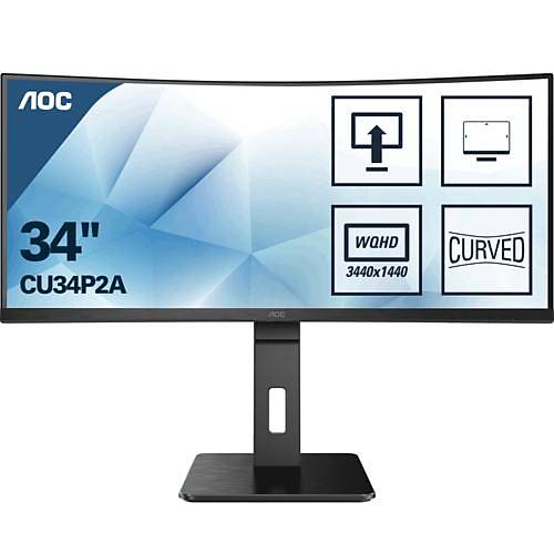 AOC 34 CU34P2A IPS 2K MM Curved Monitr 1ms Siyah