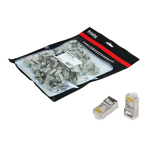 FRISBY FNW-RJ4522N CAT6 RJ45 METAL FTP KONEKT�R (100l�)