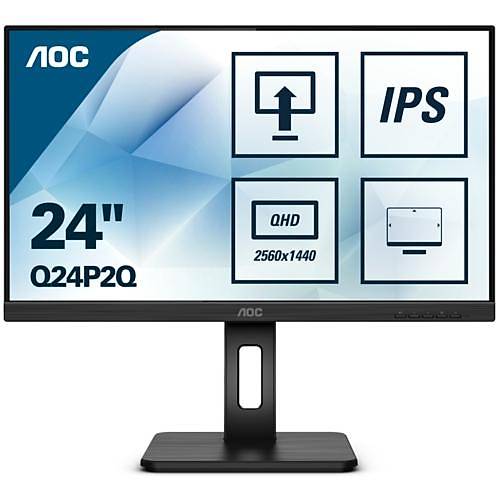 AOC 23.8 Q24P2Q IPS Pivot MM Monitr 4ms Siyah