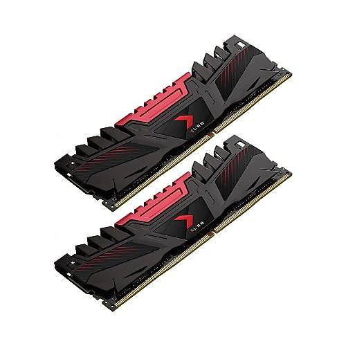 PNY XLR8 16GB (2x8GB) 3200MHz CL16 DDR4 Gaming Ram (MD16GK2D4320016AXR)