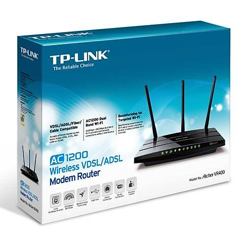 TP-Link Archer-VR400 AC1200 VDSL/ADSL Modem Router