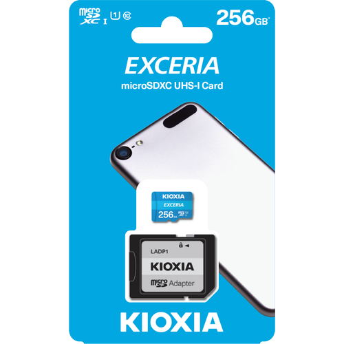 256GB MICRO SDHC C10 100MB/s KIOXIA LMEX1L256GG2