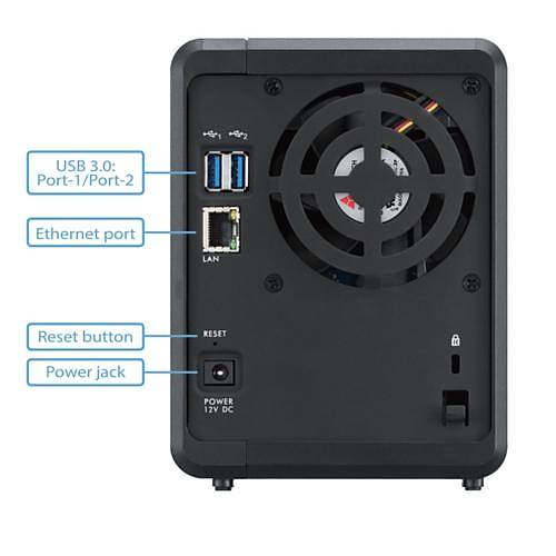 Zyxel NAS326 2x12TB Disk Destekli Nas Cihaz