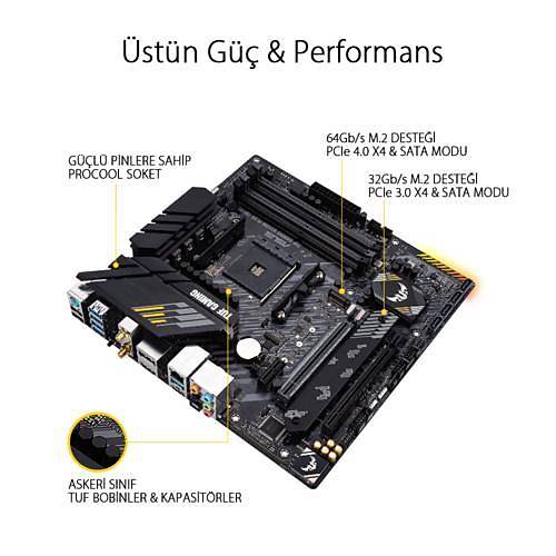 Asus TUF GAMING B550M-PLUS (WI-FI) DDR4 S+V+GL AM4