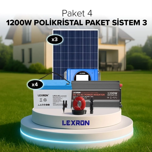 Agro Makine Lexron 1200w Polikristal Sistem 3