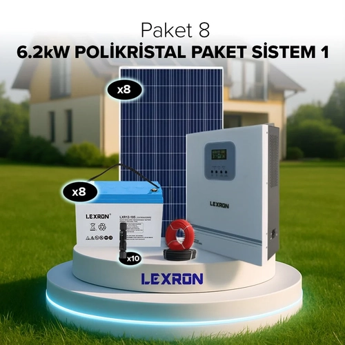 Agro Makine Lexron 6,2kW Polikristal Sistem 1