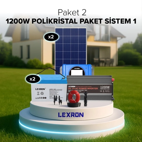 Agro Makine Lexron 1200w Polikristal Sistem 2