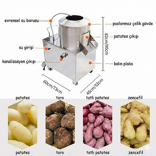 Dalle TP-350 Patates Soyma Makinesi