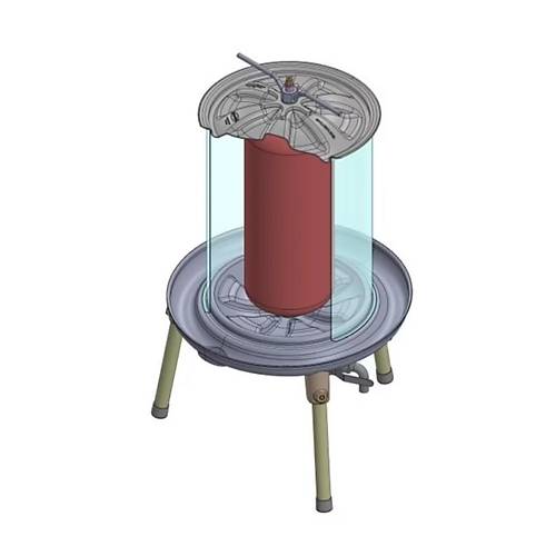 Agro Makine HW40INOX 40 Litre Balonlu Pres