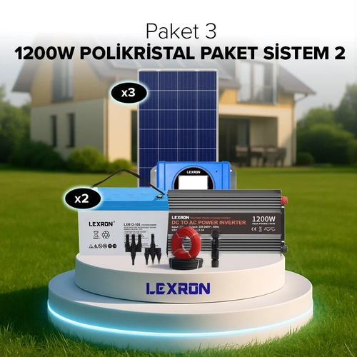 Agro Makine Lexron 1200w Polikristal Sistem 2