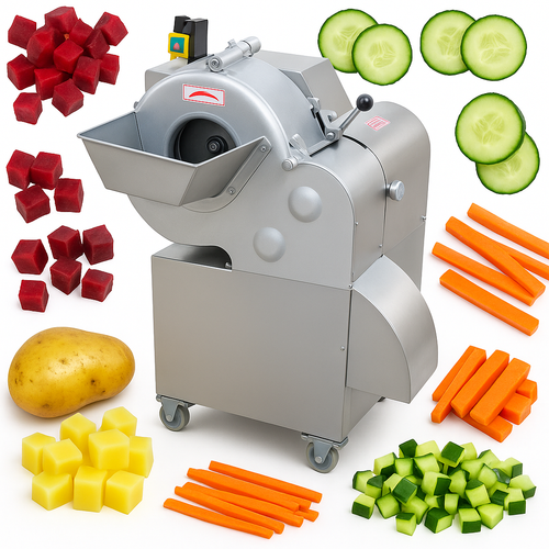 Dalle JQ-100 End�striyel Elektrikli K�p Slice Meyve Sebze Dilimleme Makinas� 600 Kg/Saat