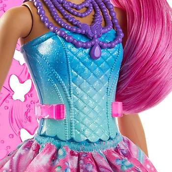 Barbie Dreamtopia Peri Bebekler Mavi Pembe Elbiseli Pembe Sal