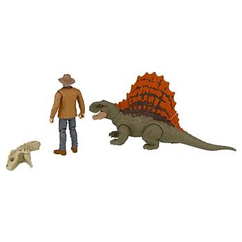 Jurassic World Karakter ve Dinozor Figürü Paketi Dr. Alan Grant & Dimetrodon
