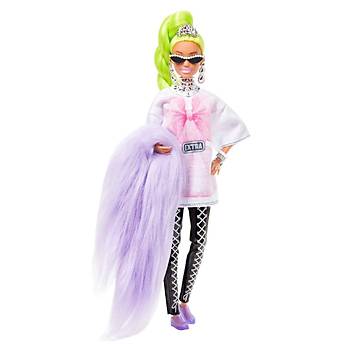 Barbie Extra Bebek ve Aksesuarları Neon Saçlı Bebek
