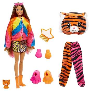 Barbie Cutie Reveal Jungle Serisi Bebekler Kaplan