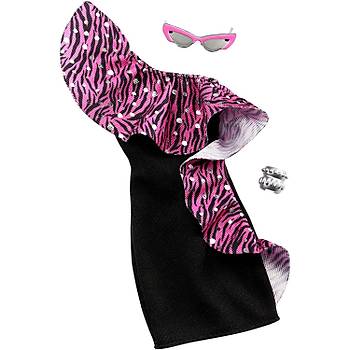 Barbie'nin Son Moda Kyafetleri Pembe Desenli Elbise