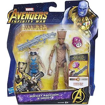 Avengers Infinity War Figr ve Sonsuzluk Ta Rocket Raccoon & Groot