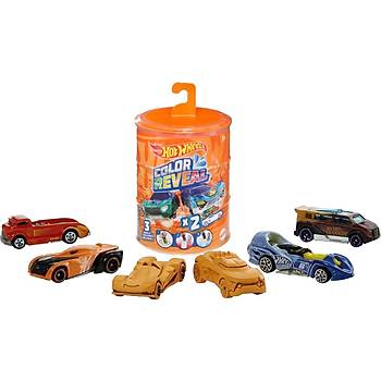 Hot Wheels Color Reveal Renk Deitiren zel 2'li Aralar 1. Seri Turuncu