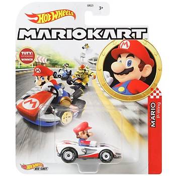 Hot Wheels Mario Kart Karakter Aralar Mario P-Wing