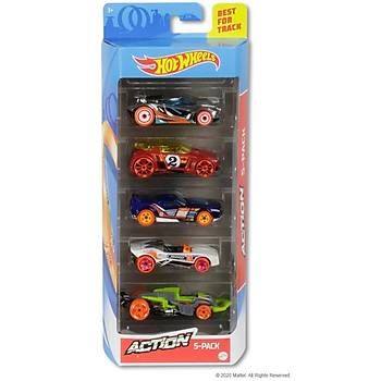 Hot Wheels 5'li Araba Seti Action