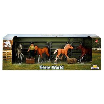 Crazoo Farm World iftlik Hayvanlar Seti Gri At