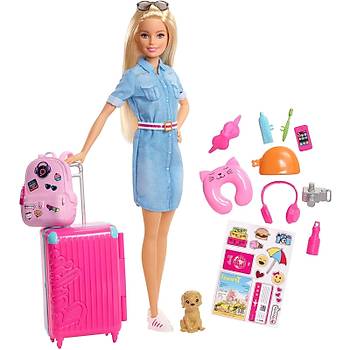 Barbie Seyahatte Bebei ve Aksesuarlar