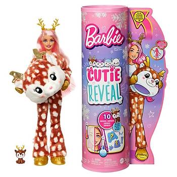Barbie Cutie Reveal Snowflake Sparkle Bebekler Geyik